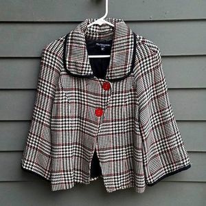 Vintage Mix Nouveaux NY Plaid Swing Jacket size Large